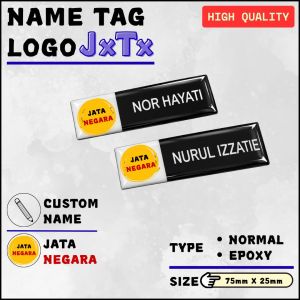 【CUSTOM NAME】TAG NAMA JXTX MALAYSIA SAHAJA | PEJAWAT AWAM | PIN | MAGNET | EPOXY | X NO RETURN X NO REFUND