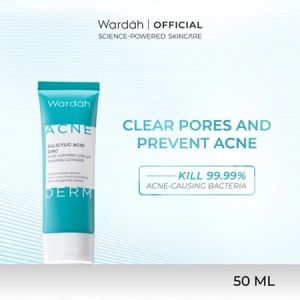 WARDAH Acnederm Facial Wash Pure Foaming Cleanser 50 ml & 100 ml || Pembersih Wajah Wardah Acnederm Original BPOM