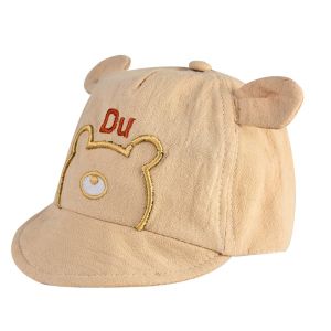 หมวกเบสบอลหมวกแก๊ปตัวการ์ตูนน่ารักรูปหมีมีหูสำหรับเด็กทารกวัยหัดเดินเด็กผู้ชายหมวกกันแดดผู้หญิงฤดูร้อน