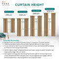 RENEOS Langsir Blackout Eyelet (Ring) Mix & Match Langsir Sliding Door / Langsir Tingkap Murah / Blackout Curtain 300cm. 