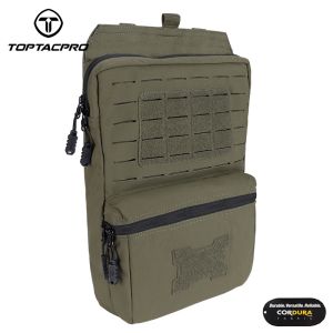 TOPTACPRO Tactical Hydration Pouch MOLLE 2L Hydration Backpack Double Sundries Pouch Cordura Nylon 8505