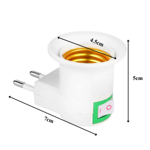 [Voucher 50K| 25.06 29.06] Đui đèn E27 cắm trực tiếp ổ điện có công tắc tiện lợi My Home DN090