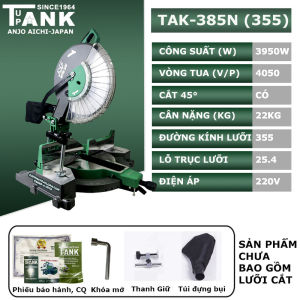 Máy cắt nhôm TANK TAK-385N (100% DÂY ĐỒNG)