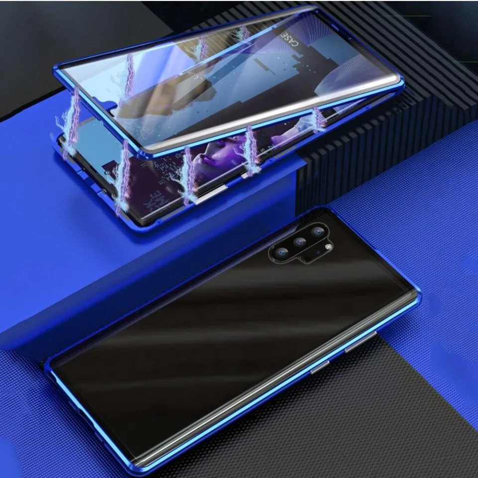 For Samsung Galaxy Note 10 Plus Magnetic Case 360 Front+Back
