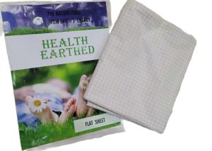 [SG🚚] Grounding Bed Sheet Sleep Better Heal Faster Destress Energize Body Calming Effect Mind Relaxation Earthing Conductor Flat Cover