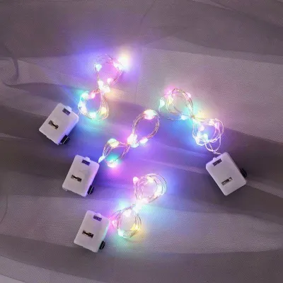 🔥Battery Included🔥 1/2/3M 3 Modes LED Light Fairy Light String Lampu Raya Decorative Light Lampu Hiasan Strip Light 灯串