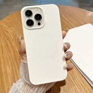 Liquid silicone MagSafe magnetic case suitable for iPhone 18 Pro Max Apple 17 anti-drop cover