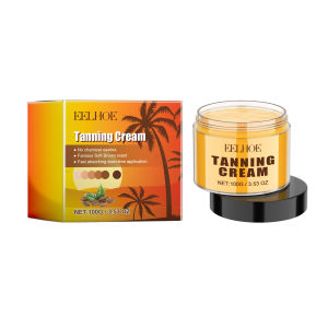 Eelhoe Tanning Cream Intensive Tanning Gel Self Tanner Flawless Self Tanning Lotion Fake Tan Sunless Tanner For Face And Body Does Not Block Pores Body Bronzer Cream Bikini Brown Wheat Booster Beach Sunbath Face Body Shine Brown Tanning Cream