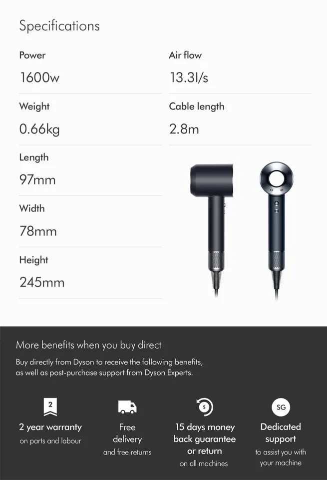 Dyson Supersonic ™ Origin Hair Dryer HD08 Lite Dyson Hairdryer Is Dyson Supersonic ™ Origin Hair Dryer HD08 Lite Dyson Hairdryer Is