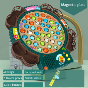 LYZRC Childrens toys Electric rotary magnetic fishing toy Set Child/child interaction 1-3 years old