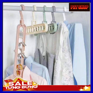 [BAO GIÁ - BAO CHẤT] Móc treo quần áo đa năng 9 lỗ tiện dụng