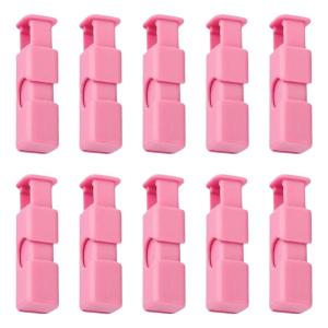 คลิปปิดผนึกพลาสติกทนทานเก็บความล็อกป้องกันใหม่สำหรับ Nosh กระเป๋าขนมปัง Nosh ครัว Pantries