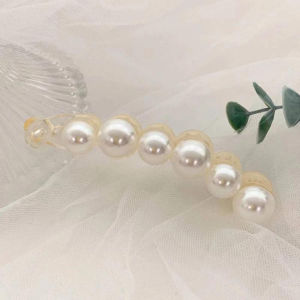 New Fashion Girls Plastic Hairpins Women Banana Hair Clips Hair Crabs Pearl Barrettes Hair Claws