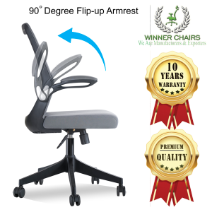 Ergonomic Office Mesh Chair Midback Computer Chair WN 9508-BLK (10 Years Warranty)