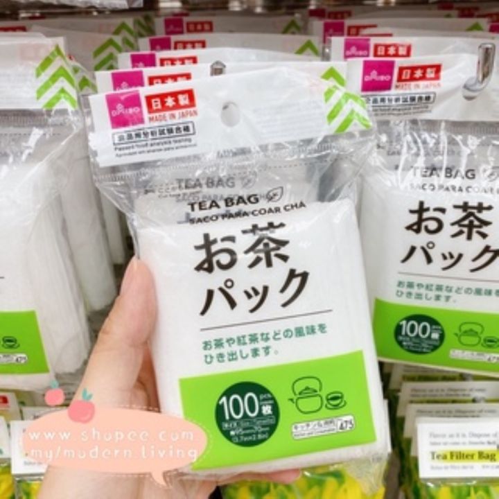 HOT KKDVFJGG 546 Daiso Teabag Tea Filter Tea Pack Tea Bag Tea Filter 100pcs Daiso Lazada Singapore