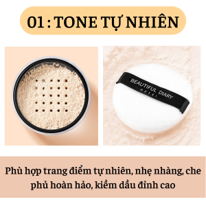 Phấn Phủ Dạng Bột Che Khuyết Điểm Kiềm Dầu Chống Nước Chống Mồ Hôi 12g