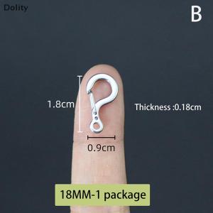 🎄【Special price】Dolity 1Pc Small Mini 12MM To 23MM 316 Stainless Steel Spring Snap Hook Quick Release Carabiner Clasp Outdoor FOB Tool Key Ring
