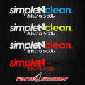 STIKER SIMPLE N CLEAN Sticker Simple & Clean. 