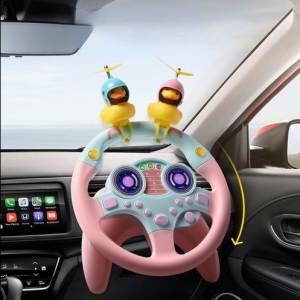 พวงมาลัยรถ ของเล่น ของเล่นเสริมการศึกษาทักษะความรู้เด็ก ของเล่นเด็ก พวงมาลัยขับรถจำลอง หมุนได้ 360องศา สินค้าพร้อมส่ง