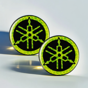 Reflective YAMAHA Motorcycle Logo 3D Gel Sticker Decals Emblem-5CM