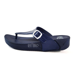 Porto Sandal Jepit Karet Wedges Platform Kasual Wanita 3028