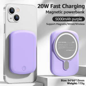 🔥【SG Ready Stock】🔥 Magnetic Wireless Power Bank - M.S Battery Pack Powerbank Portable Charger for iPhone 15-12(IEC)
