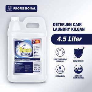 RINSO MATIC 45L CAIR PROFESSIONAL JERIGEN dengan ongkir termurah JIRIGEN BOTOL WADAH BESAR