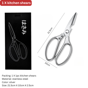 Japan stainless steel scissors for kitchen set multifunctional scissors heavy duty big sharp scissors for food stainless steel scissor gunting knife chicken bone scissor chicken bone tools fish scale remover peeler for vegetable bone cutting scissors