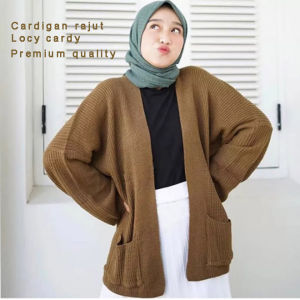 Cardigan rajut premium locy cardi wanita dewasa kekinian import Sweater oversize Baju atasan others Ootd Outfit