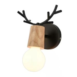 SXH SXH  Nordic Wall Lamp Bedroom Bedside Lamp Macaron Modern Simple Living Room Background Wall Decoration Childrens Room Lighting