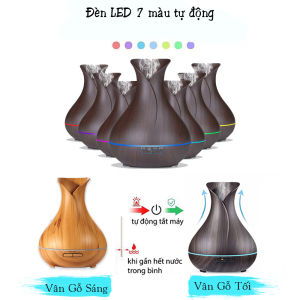 (Mua Máy Tặng Tinh Dầu)Máy Khuếch Tán Tinh dầu Aroma Tulip 550Ml Cao Cấp Cỡ Lớn Tạo ẩm Tỏa Hương Thơm Cho Gia Đinh Máy Tạo Ẩm Tỏa Diệt Khuẩn