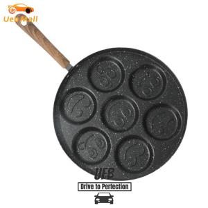 [UEB Mall] 7 Holes Non Stick Fried Eggs Cooking Pan Easy To Clean Egg Burger Maker for Home Kitchen Cookware Household Tool