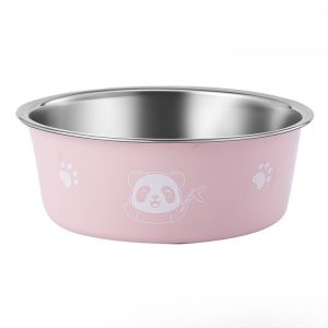 Elevated Stainless Steel Pet Bowl Set 15° Tilt Dual Bowl Non Slip Cervical Protection Cats Dogs