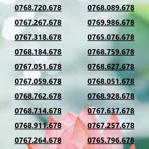Sim Mobifone phong thủy 678 lộc lá tài lộc dồi dào vạn sự như ý (CHƯA KÍCH HOẠT PHẢI ĐĂNG KÝ CHÍNH CHỦ )