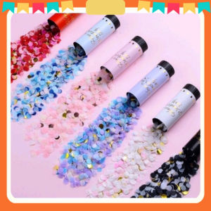 Pháo Giấy Mini Cầm Tay Confetti Nhiều Màu Trang Trí Sinh Nhật Party Tiệc Cưới Lung Linh Đẹp
