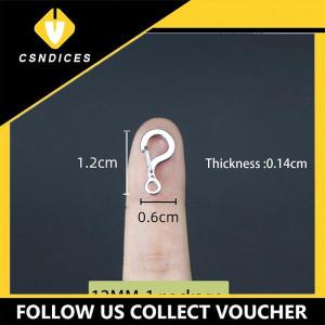 [Csndices] 1Pc Small Mini 12MM To 23MM 316 Stainless Steel Spring Snap Hook Quick Release Carabiner Clasp Outdoor FOB Tool Key Ring
