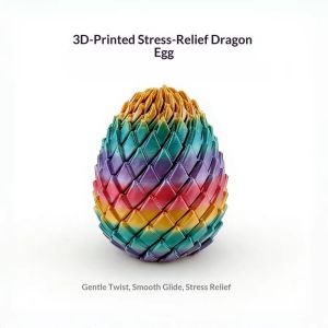 3D in căng thẳng Relief Đồ chơi quả trứng rồng xoắn mịn để thư giãn