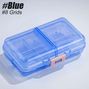 Portable Pharmacy Pill Organizer 1Pcs Airtight Travel Vitamin Supplement Case 7/8 Compartment Large Capacity Daily Container