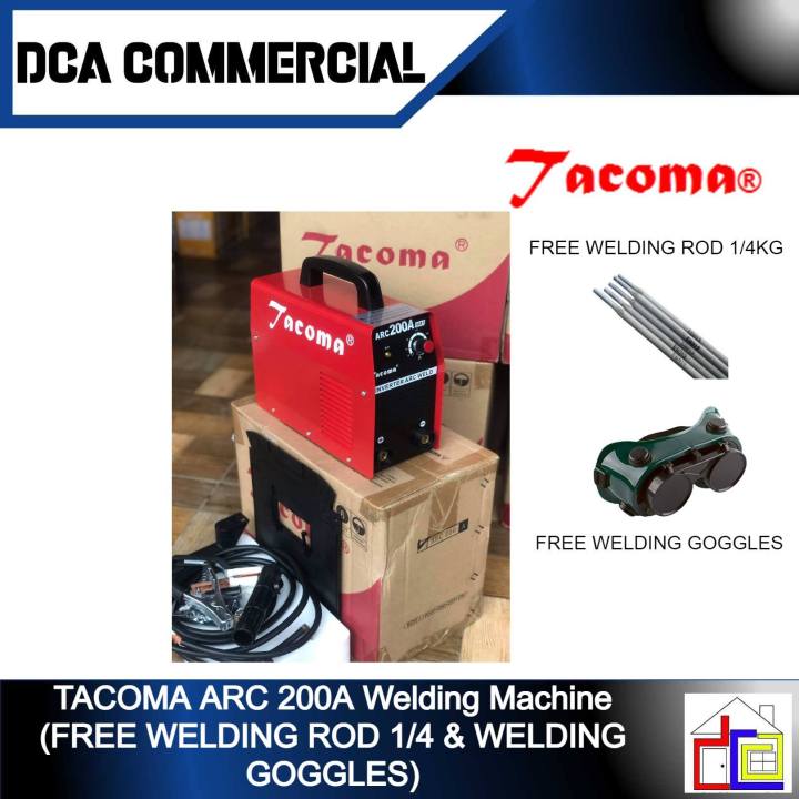 ARC 200A Welding Machine (FREE WELDING ROD 1/4 & WELDING GOGGLES