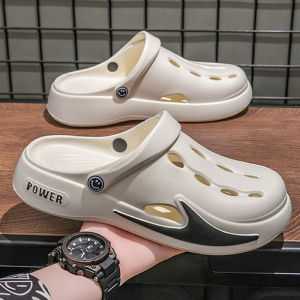 New High-End MenS Clogs Versatile Lightweight Non-Slip Wear-Resistant Ultra-Soft Thick-Soled Beach Sports Sandals