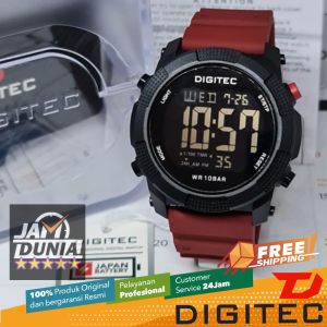 JAM TANGAN DIGITEC ORIGINAL - JAM DIGITEC DG-5189TRD JAM DIGITEC DG5189 JAM DIGITEC 5189 JAM DIGITEC DG5189TRD - Men TR - Rubber - Merah - Diameter 4.5 CM - Jamdunia / Jam dunia JD18 JAM TANGAN PRIA JAM PRIA JAM TANGAN ANTI AIR #