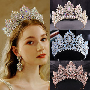 KMVEXO 20 Màu Baroque Sang Trọng Pha Lê Đá Quý Vương Miện Cô Dâu Trang Trí Tiệc Quý Phái Tiệc Cưới Vương Miện Trang Sức Phụ Kiện Tóc Nữ2026