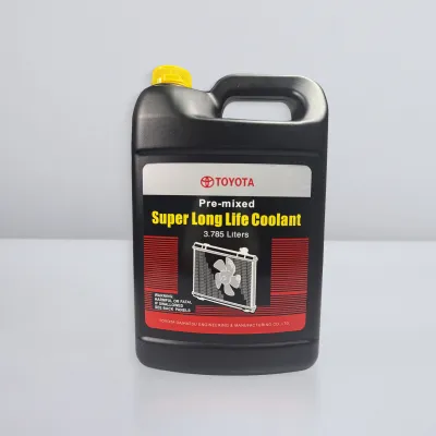 Toyota High-Quality Antifreeze & Coolant 50-50 Premixed for Cars - 2L Plastic Bottle Pink Compatible with Toyota Vehicles