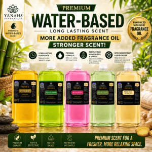 PREMIUM WATERBASED Scent 1L Long Lasting Essential Oil for Humidifier Air Freshener Linen Spray & Revitalizer