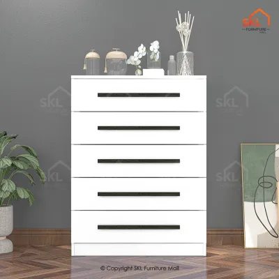 SKL Furniture (TALLER SIZE) XXL Size Chest of Drawer With Lock / Storage Cabinet / Almari Baju / almari pakaian / Drawer Baju / Baby Locker