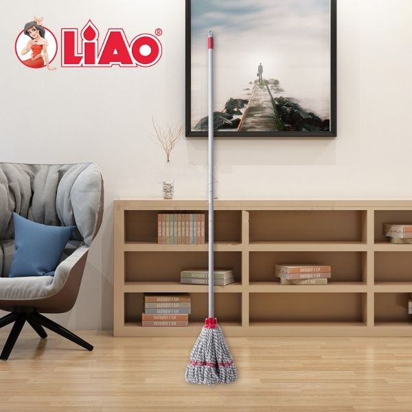 LIAO Microfiber Mix Cotton Water Mop Lantai Twist Mop Spin Mop Easy Mop