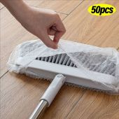 YESPERY 200Pcs Disposable Broom Cover Electrostatic Hair Absorbent Catcher Dust Removal Non-woven Fabric Broom Cover