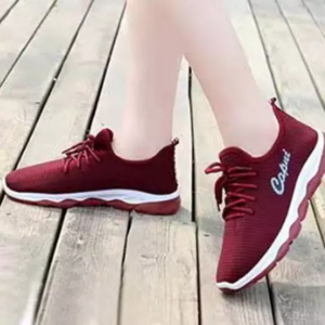 FREE KAOS KAKI Sepatu Sneakers Wanita Import Sport Shoes Sepatu Olahraga Wanita Rajut Polos