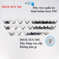 Móc treo quần áo inox sus 304 bóng cao cấp- móc áo kiểu hàng dày thủ công tỉ mỉ Rina. 