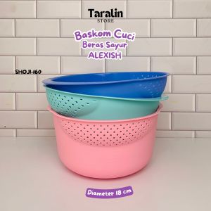 Baskom Cuci Beras Plastik ALEXISH /Tempat Cuci Sayur dan Buah / Waskom Wadah Cuci